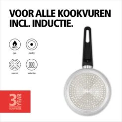 BRABANTIA INDU+ Steelpan Met Deksel - Keramische Antiaanbaklaag - Ø 16 Cm - Inductie - Pfas Vrij -Thuiskeuken 1200x1200 243