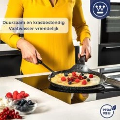 Westinghouse Black Marble - Pannenkoekenpan Inductie - Ø 28 Cm - Zwart Marmer -Thuiskeuken 1200x1200 284