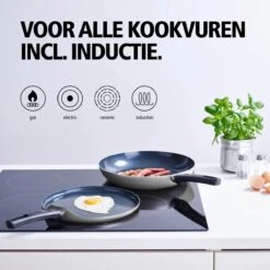 BRABANTIA INDU+ Pannenkoekenpan - Keramische Antiaanbaklaag - Ø 24 Cm - Inductie - Pfas Vrij -Thuiskeuken 1200x1200 338