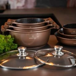 Herenthal Inductie Pannenset- Luxe 10-delige Koekenpannenset - Voor Alle Warmtebronnen - Met Glazen Deksels - Koper 16 Herenthal Inductie Pannenset- Luxe 10-delige Koekenpannenset - Voor Alle Warmtebronnen - Met Glazen Deksels - Koper -Thuiskeuken 1200x1200 38