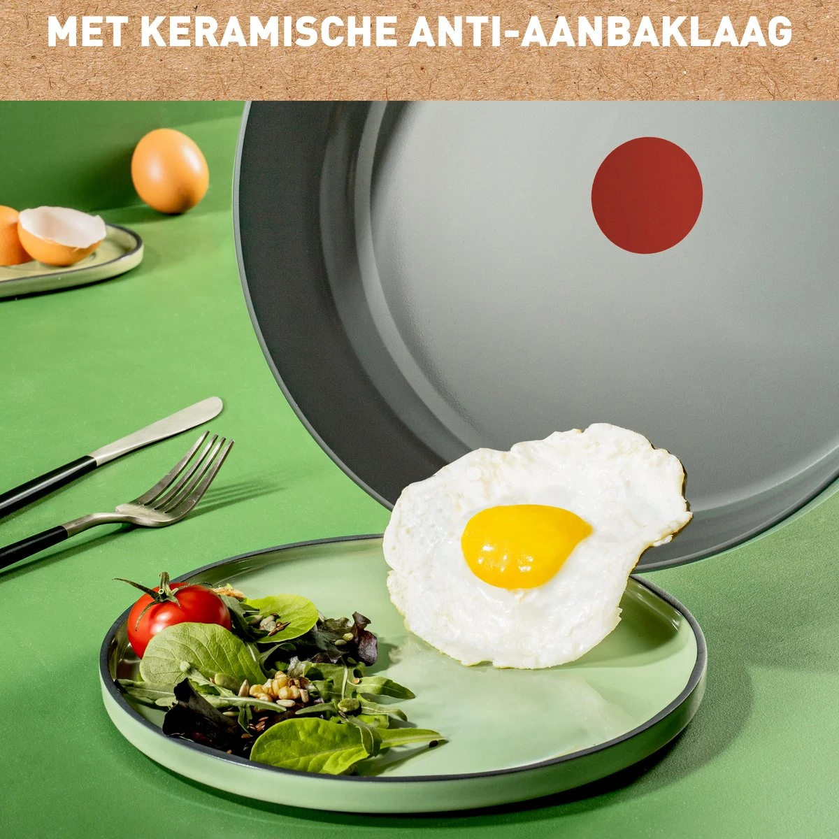 Tefal Renew+ Keramische Koekenpan - Ø 28 Cm 14 Tefal Renew+ Keramische Koekenpan - Ø 28 Cm - Afbeelding 12