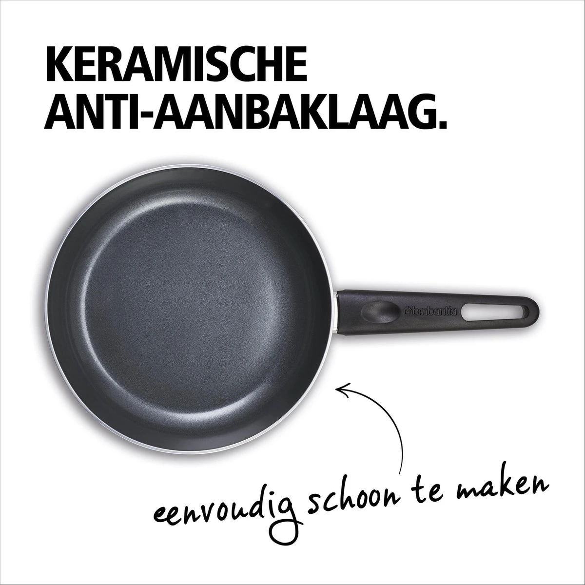 BRABANTIA INDU+ Koekenpan - Keramische Antiaanbaklaag - Ø 20 Cm - Inductie - Pfas Vrij 7 BRABANTIA INDU+ Koekenpan - Keramische Antiaanbaklaag - Ø 20 Cm - Inductie - Pfas Vrij - Afbeelding 5
