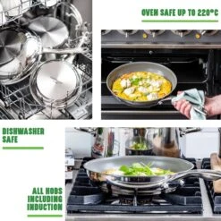 GreenChef Profile Plus Koekenpan 24cm - Zilverkleurig - Inductie - PFAS-vrij -Thuiskeuken 1200x1200 423