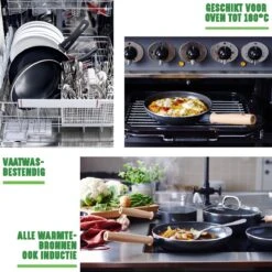 GreenChef Vintage Koekenpan 28cm - Zwart - Inductie - PFAS-vrij -Thuiskeuken 1200x1200 462