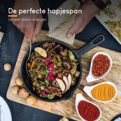 Ocina Gietijzeren Pan – Set Van 3 Stuks – ø25cm, ø19.5cm En ø16cm - Skillet - Koekenpan – Hapjespan – Koekenpan Inductie – Koekenpannenset - Gietijzeren Pan Bbq - Gietijzer - Incl. Receptenboek 16 Ocina Gietijzeren Pan – Set Van 3 Stuks – ø25cm, ø19.5cm En ø16cm - Skillet - Koekenpan – Hapjespan – Koekenpan Inductie – Koekenpannenset - Gietijzeren Pan Bbq - Gietijzer - Incl. Receptenboek -Thuiskeuken 1200x1200 624