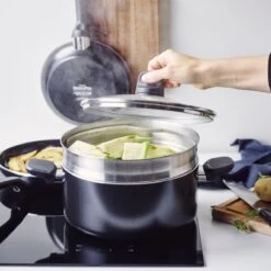 GreenPan Memphis Pannenset - 20-delig - Zwart - Inductie - PFAS-vrij 15 GreenPan Memphis Pannenset - 20-delig - Zwart - Inductie - PFAS-vrij -Thuiskeuken 1200x1200 63