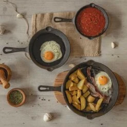 Blackwell Koekenpannenset - Gietijzer - ø 16, 20 En 25 Cm - Zonder Anti-aanbaklaag -Thuiskeuken 1200x1200 639