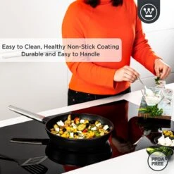 Westinghouse Performance Series - Koekenpan Inductie 28cm - Zwart - Geschikt Voor Alle Warmtebronnen Inclusief Inductie En Ovenbestendig -Thuiskeuken 1200x1200 706