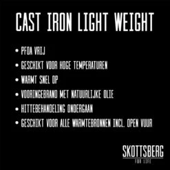 Skottsberg Koekenpan Cast Iron 28 Cm Gietijzer 12 Skottsberg Koekenpan Cast Iron 28 Cm Gietijzer -Thuiskeuken 1200x1200 721