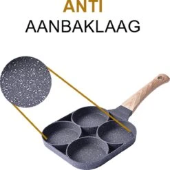 Alora 4-Delige Pannenkoekenpan - Pannenkoeken Maker - Cakemaker - Omeletpan - Omeletmaker - Eierpan - Koekjes Maker - 4-in-1 Pannenset -Thuiskeuken 1200x1200 748