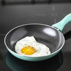 VitaVerde Expert Koekenpannenset Ø 20cm + Ø 24cm + Ø 28cm - Turquoise - Inductie - PFAS-vrij -Thuiskeuken 1200x1200 791