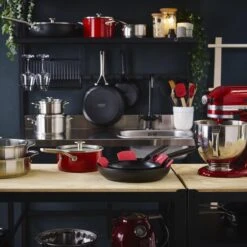 KitchenAid Stainless Steel Hapjespan Met Glazen Deksel ø28cm - RVS - Inductie - Anti-aanbak -Thuiskeuken 1200x1200 871