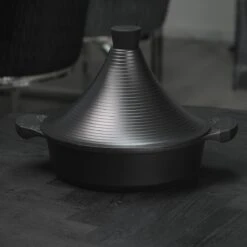 BIKO | Luxe Aluminium Tajine Inductie| Tagine | Geschikt Voor 4-8 Personen - Inductie - Zwart -Thuiskeuken 1200x1200 896