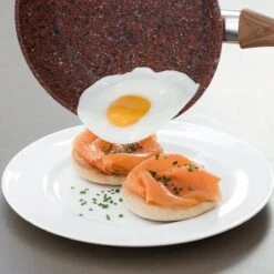 Livington Copper & Stone Pan - 24cm Koekenpan- Anti-aanbaklaag En Krasbestendig - Graniet Look - Binnenste Steenlaag Voor Perfecte Warmteverdeling - Geschikt Voor Ceran, Gas, Elektrisch, Inductie -Thuiskeuken 1200x1200 917