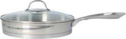 4goodz Dubbelwandige RVS Hapjespan Met Deksel 28 Cm - Zilver -Thuiskeuken 1200x374