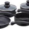 Herzberg HG-5003BK: 8 Pieces Marble Cookware Set - Black -Thuiskeuken 1200x447 1