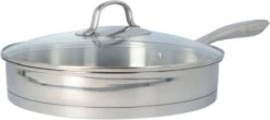 4goodz Dubbelwandige RVS Hapjespan Met Deksel 28 Cm - Zilver -Thuiskeuken 1200x536 1
