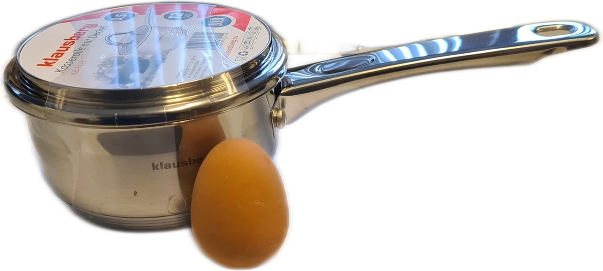 Klausberg 7131 - Steelpan Met Deksel - Sauspan - 12 Cm - 0.5 Liter 5 Klausberg 7131 - Steelpan Met Deksel - Sauspan - 12 Cm - 0.5 Liter - Afbeelding 3