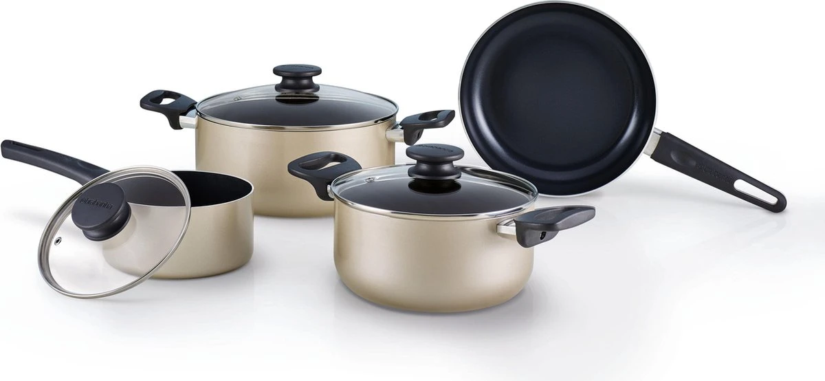 BRABANTIA START 2 COOK Pannenset - 4 Delig - Inductie - Keramische Anti Aanbaklaag - Pfas Vrij 3 BRABANTIA START 2 COOK Pannenset - 4 Delig - Inductie - Keramische Anti Aanbaklaag - Pfas Vrij