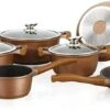 Herenthal Royal HT-CBS1010M - Pannenset - 10 Delig - Marmeren Coating - Met Glazen Deksels - Inductie - Brons Koper -Thuiskeuken 1200x558 1