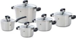 BK Conical Cool Pannenset - 5-delig - RVS - Geschikt Voor Alle Warmtebronnen -Thuiskeuken 1200x608 1
