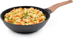 Rosmarino Black Line - Wokpan - Ø30cm - 100% PFAS & PFOA Vrij - Gegoten Aluminium - Non-stick Minerale Coating - Ergonomische Handgreep - Geschikt Voor Alle Warmtebronnen & Vaatwasser -Thuiskeuken 1200x628