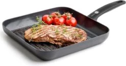 GreenPan Cambridge Grillpan 28cm - Zwart - Inductie - PFAS-vrij -Thuiskeuken 1200x634 2