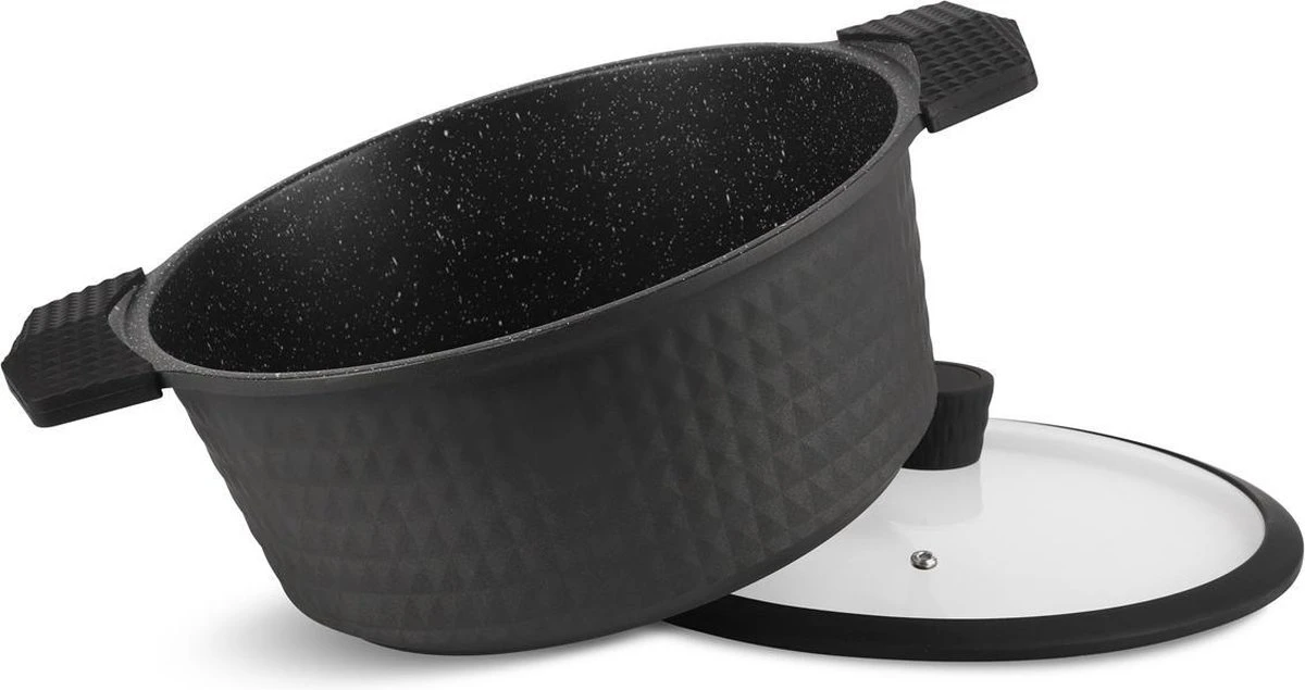 Edënbërg Gray Line - 15-delige Luxe Pannenset Van Gesmeed Aluminium 5 Edënbërg Gray Line - 15-delige Luxe Pannenset Van Gesmeed Aluminium - Afbeelding 3