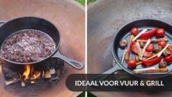 Chefarone Gietijzeren Pan - 2-in-1 Braadpan Inclusief Deksel - Geschikt Voor Alle Warmtebronnen -Thuiskeuken 1200x675 41