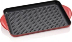 Le Creuset - Gietijzeren Grillplaat - 32x22cm - Kersenrood -Thuiskeuken 1200x697 7