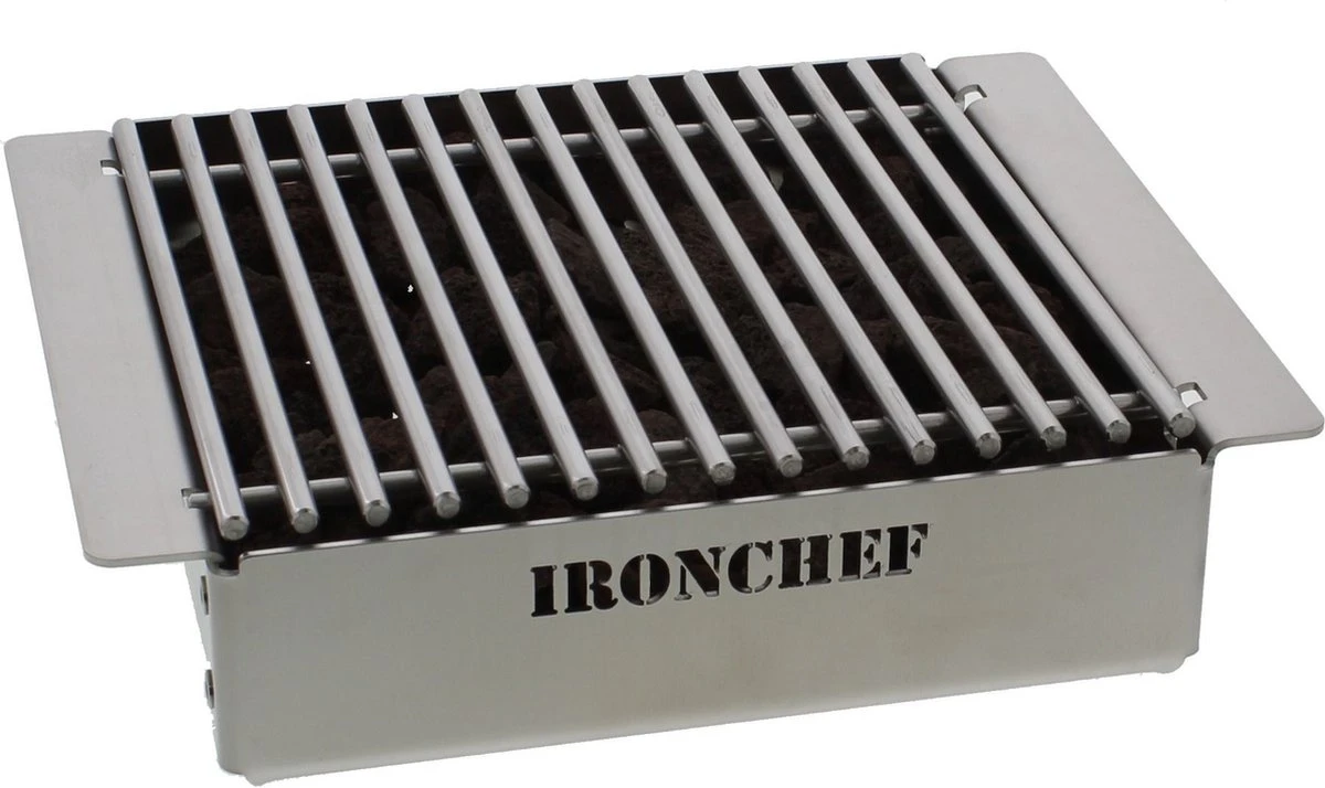 IRONCHEF Lavastenen Grill - Geschikt Voor Gasfornuis - Barbecue - BBQ - Grillplaat - Grilplaat - Bakplaat - Grillpan 3 IRONCHEF Lavastenen Grill - Geschikt Voor Gasfornuis - Barbecue - BBQ - Grillplaat - Grilplaat - Bakplaat - Grillpan