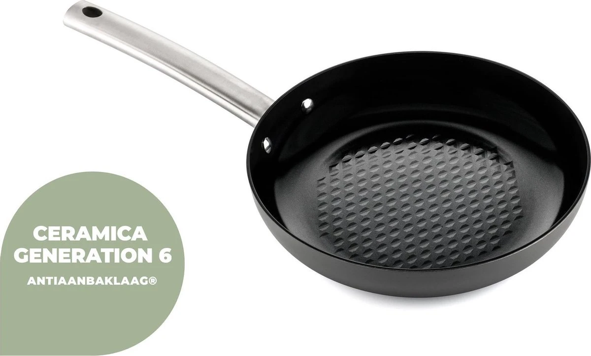 ISENVI Murray Combideal - Keramische Koekenpannen - RVS Grepen 7 ISENVI Murray Combideal - Keramische Koekenpannen - RVS Grepen - Afbeelding 5