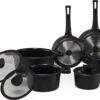 The White Series - Keramische Pannenset Met Glazen Deksels - Inclusief Set Vershoudbakjes - Zwart 1 The White Series - Keramische Pannenset Met Glazen Deksels - Inclusief Set Vershoudbakjes - Zwart -Thuiskeuken 1200x724 2