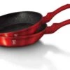 Berlinger Haus 1612 - Set Van 2 Granietpannen - Koekenpan - Rood Metallic - Burgundy Line - 22 En 26 Cm -Thuiskeuken 1200x759