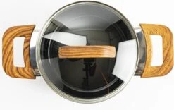 Gero Mark Kookpannenset - 4-delig - Zwart - Houtlook Grepen - Inductie - PFAS-vrij -Thuiskeuken 1200x760