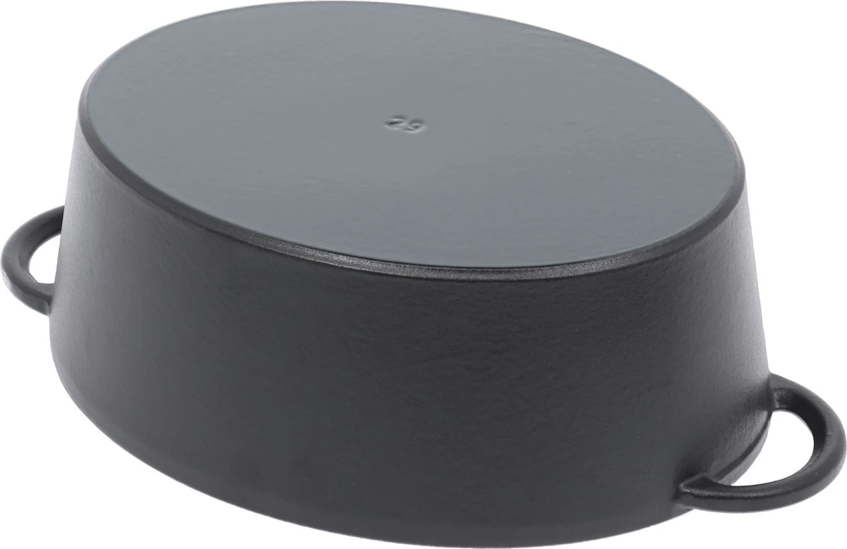 Fontignac Main Libres Braadpan - Ovaal - 29 Cm - Zwart 9 Fontignac Main Libres Braadpan - Ovaal - 29 Cm - Zwart - Afbeelding 7