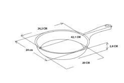 GreenPan Essentials Pannenkoekenpan 24cm - Zwart - Inductie - PFAS-vrij -Thuiskeuken 1200x800 253