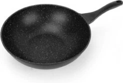 Swiss Pro+ Wokpan - Met Glazen Deksel - 28cm - Zwart -Thuiskeuken 1200x805 9