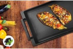 Eurolux Teppanyaki Plaat Met Grepen - 41 X 24 X 2.5 Cm - Zwart - Aluminium - Geschikt Voor Alle Warmtebronnen -Thuiskeuken 1200x815 3