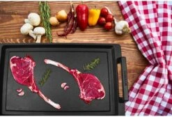 Eurolux Teppanyaki Plaat Met Grepen - 41 X 24 X 2.5 Cm - Zwart - Aluminium - Geschikt Voor Alle Warmtebronnen -Thuiskeuken 1200x815 4