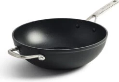 KitchenAid Hard Geanodiseerd Aluminium Wok ø30cm - Zwart - Inductie - Anti-aanbak