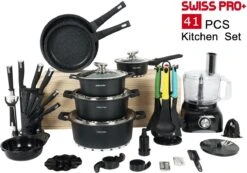 Swiss Pro+ - SWP41D22 - Pannenset 41 Delig - Foodprocessor - Messenblok 8 Delig - Kookgerei Set Met Houder 7 Delig - Starters Pakket - 2022 Serie - Limited Edition -uitzet 18 Swiss Pro+ - SWP41D22 - Pannenset 41 Delig - Foodprocessor - Messenblok 8 Delig - Kookgerei Set Met Houder 7 Delig - Starters Pakket - 2022 Serie - Limited Edition -uitzet -Thuiskeuken 1200x839 3
