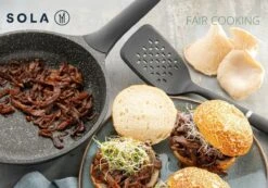 Sola Koekenpan Fair Cooking - Ø 28 Cm - Zwart/wit - Aluminium - Antiaanbaklaag 16 Sola Koekenpan Fair Cooking - Ø 28 Cm - Zwart/wit - Aluminium - Antiaanbaklaag -Thuiskeuken 1200x842 1