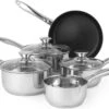Russell Hobbs Pannenset - Vaatwasserbestendig - 5-delige Set - Alle Warmtebronnen Ook Inductie - Steelpannen Met Deksel En Schenktuit -Thuiskeuken 1200x851 6