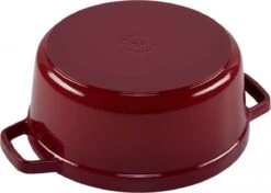 Staub - Ronde Cocotte 24 Cm - Kers -Thuiskeuken 1200x856 1
