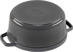 Staub Cocotte - Rond - 24 Cm - Grafietgrijs -Thuiskeuken 1200x859 5