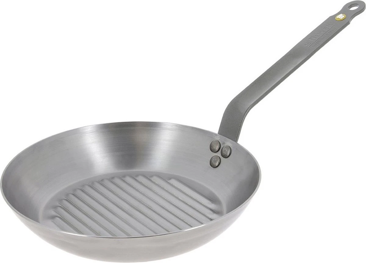 DeBuyer Mineral B Element Grillpan - Ø 32 Cm 3 DeBuyer Mineral B Element Grillpan - Ø 32 Cm