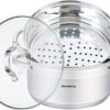 Stoompan - Rijst- En Groentestomer 3-Delig - Ø 24 Cm - 5L - Roestvrijstaal Met Glasdeksel - FIRENZE -Thuiskeuken 1200x883 6