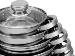 Edënbërg Classic Line - RVS Luxe Pannenset 12 Delig - Voorzien Van 9-Laags Bodem! 21 Edënbërg Classic Line - RVS Luxe Pannenset 12 Delig - Voorzien Van 9-Laags Bodem! -Thuiskeuken 1200x892