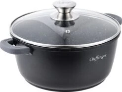 Cheffinger Kookpan/Diepe Pan Met Deksel - 20cm - 2,5L -Thuiskeuken 1200x898 4